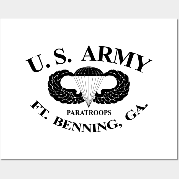 U. S. Paratroops PT Shirt Wall Art by Baggss